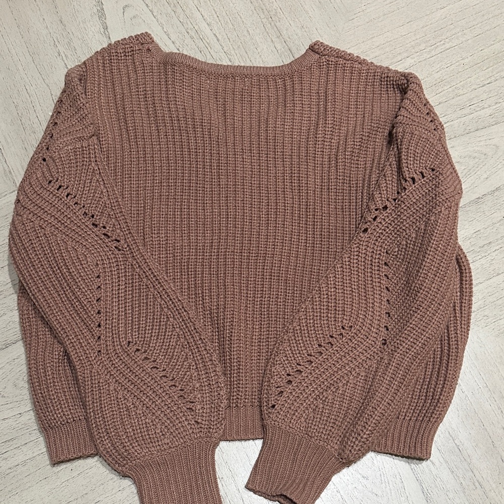 moon & madison V-Neck Sweater - salmon - Picture 3 of 3